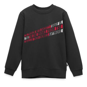 boissons de crânes ennemis - Sweat Premium enfant bio - noir - Devant - AI Model Kid Female (0cm)