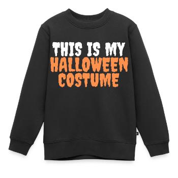Ceci est mon costume d’Halloween t-shirt costume costume - Sweat Premium enfant bio - noir - Devant - AI Model Kid Female (0cm)