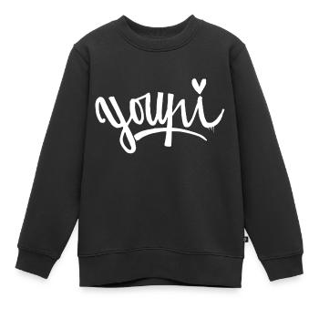Yupy genießen - Kinder Premium Organic Sweatshirt - Schwarz - Vorne - AI Model Kid Female (0cm)
