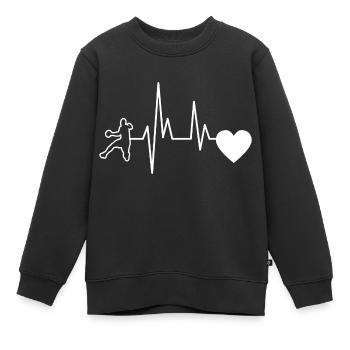 Handball Club Handball Handball Handball Player - Sweat Premium enfant bio - noir - Devant - AI Model Kid Female (0cm)