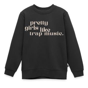 pretty girls - Kinder Premium Organic Sweatshirt - Schwarz - Vorne - AI Model Kid Female (0cm)