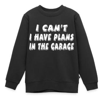 Garage - Kinder Premium Organic Sweatshirt - Schwarz - Vorne - AI Model Kid Female (0cm)