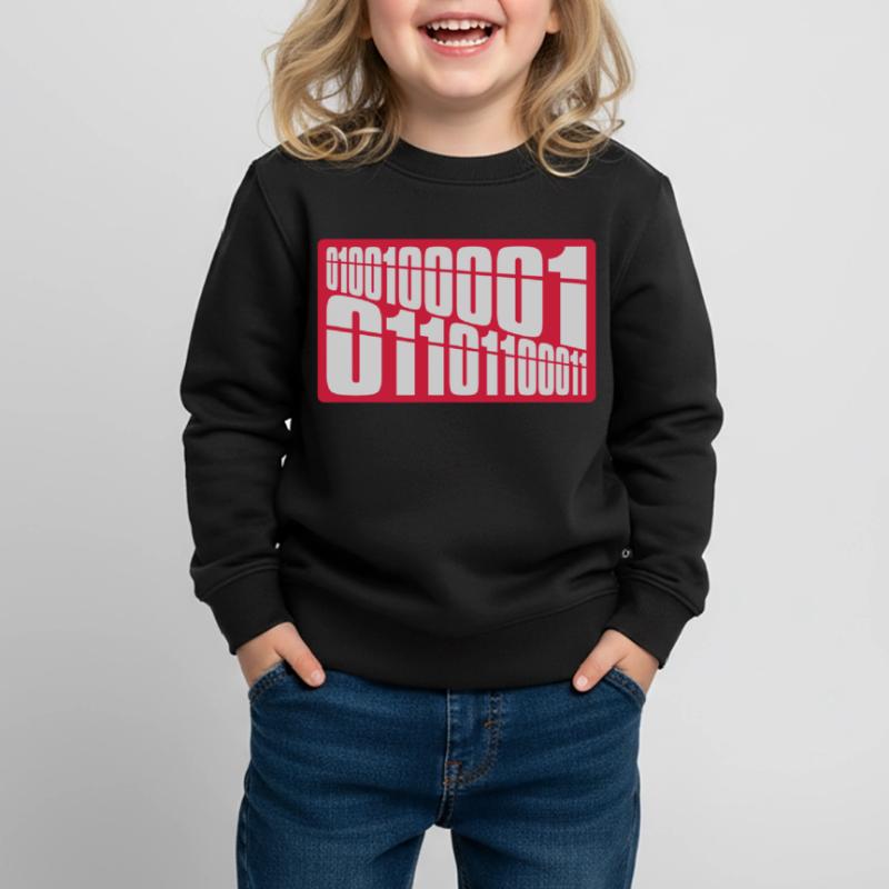 Binär Code Programm Sprache Kinder Premium Organic Sweatshirt