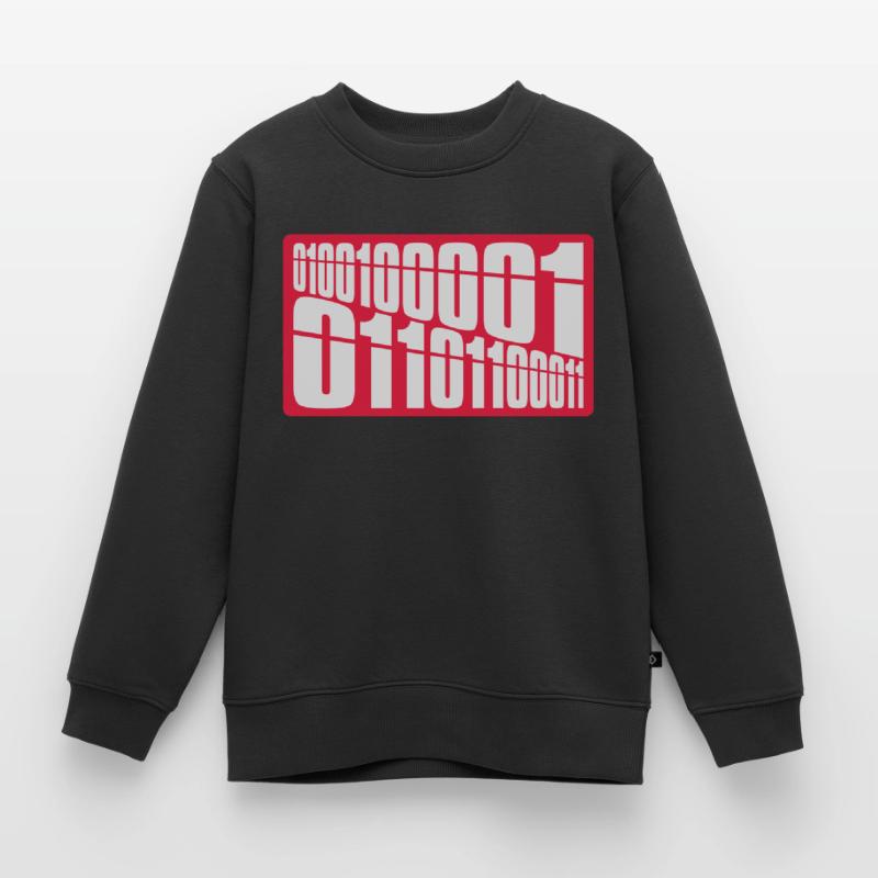 Binary Code Program Language Kids Premium Organic Sweatshirt
