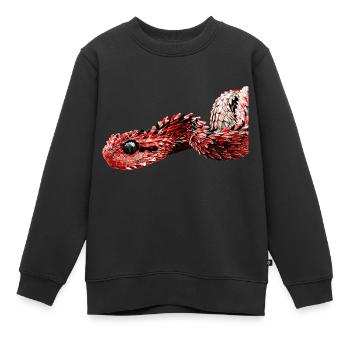 Caput Draconis - Sweat Premium enfant bio - noir - Devant - AI Model Kid Female (0cm)
