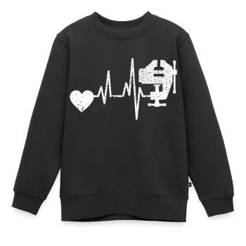 Schreiner Tischler Hobel Handwerker Schreinerei - Kinder Premium Organic Sweatshirt - Schwarz - Vorne - AI Model Kid Female (0cm)