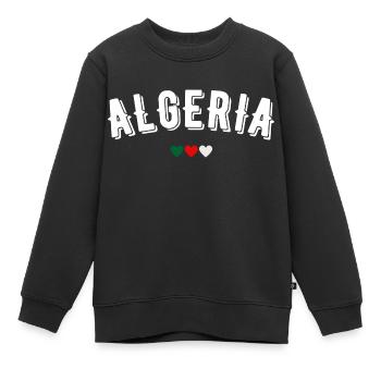 Algerien - Kinder Premium Organic Sweatshirt - Schwarz - Vorne - AI Model Kid Female (0cm)