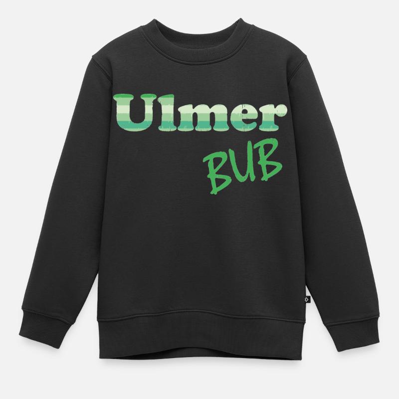 Ulm BUB - Kinder Premium Organic Sweatshirt - Schwarz