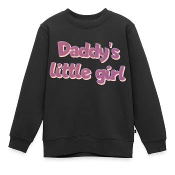 Vatersliebe Daddy's Little Girl - Kinder Premium Organic Sweatshirt - Schwarz - Vorne - AI Model Kid Female (0cm)