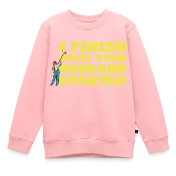 Maler und Lackierer, der Beste und Nervigste Beruf - Kinder Premium Organic Sweatshirt - Rosa - Vorne - AI Model Kid Female (0cm)