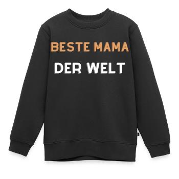 Beste Mama der Welt - Kinder Premium Organic Sweatshirt - Schwarz - Vorne - AI Model Kid Female (0cm)