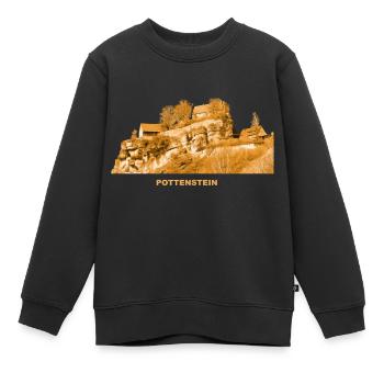 Pottenstein Burg Fränkische Schweiz Bayern - Kinder Premium Organic Sweatshirt - Schwarz - Vorne - AI Model Kid Female (0cm)