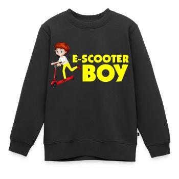 E-Scooter Roller Scooter - Sweat Premium enfant bio - noir - Devant - AI Model Kid Female (0cm)