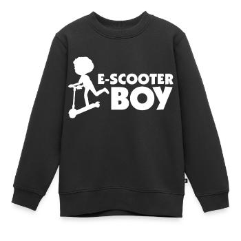 E-Scooter Roller Scooter - Sweat Premium enfant bio - noir - Devant - AI Model Kid Female (0cm)