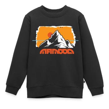 Outddor Horizon derrière la montagne - Sweat Premium enfant bio - noir - Devant - AI Model Kid Female (0cm)