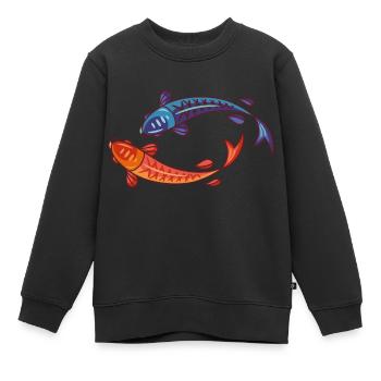 Meerestiere - Kinder Premium Organic Sweatshirt - Schwarz - Vorne - AI Model Kid Female (0cm)