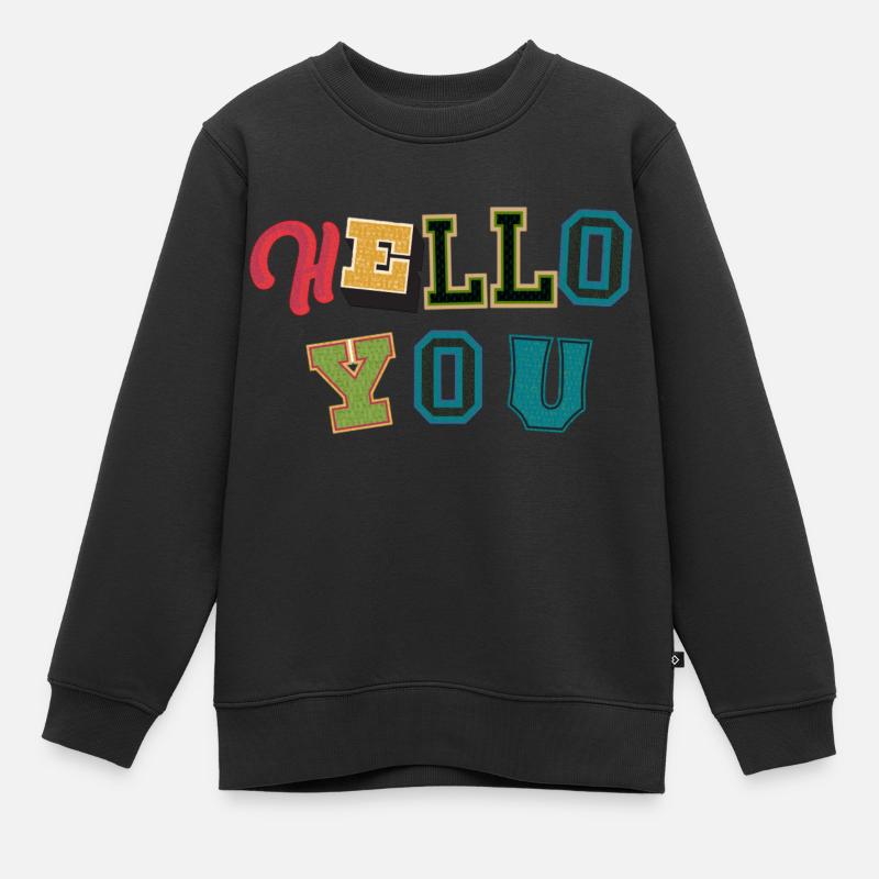 Sprüche - Kinder Premium Organic Sweatshirt - Schwarz