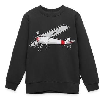 Modèle d’avion télécommandé - Sweat Premium enfant bio - noir - Devant - AI Model Kid Female (0cm)