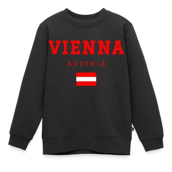 Wien Österreich - Kinder Premium Organic Sweatshirt - Schwarz - Vorne - AI Model Kid Female (0cm)