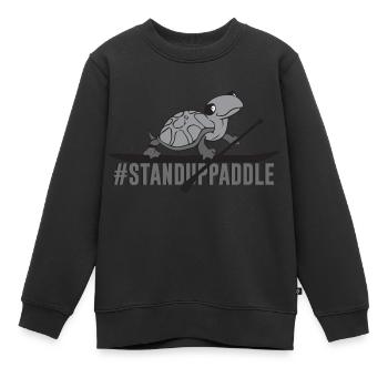 SOUPER - Sweat Premium enfant bio - noir - Devant - AI Model Kid Female (0cm)