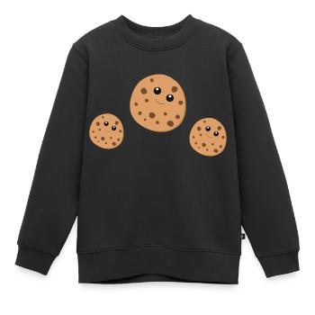 Cookies - Kinder Premium Organic Sweatshirt - Schwarz - Vorne - AI Model Kid Female (0cm)