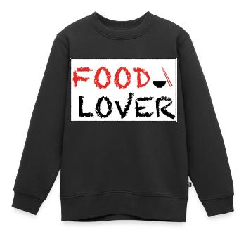 Gourmand - Sweat Premium enfant bio - noir - Devant - AI Model Kid Female (0cm)