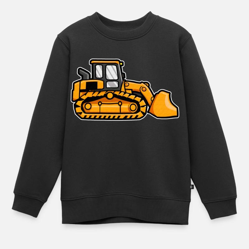 Crawler excavator - Kids Premium Organic Sweatshirt - black
