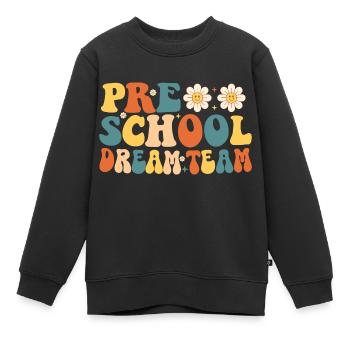 Vorschul-Dreamteam - Kinder Premium Organic Sweatshirt - Schwarz - Vorne - AI Model Kid Female (0cm)