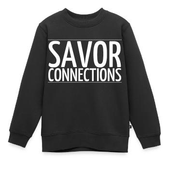 taste bud pleasures sensational flavors - Kinder Premium Organic Sweatshirt - Schwarz - Vorne - AI Model Kid Female (0cm)