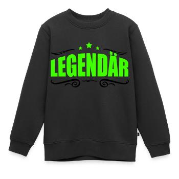 Légendaire 1 - Sweat Premium enfant bio - noir - Devant - AI Model Kid Female (0cm)