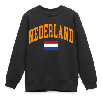 Pays-Bas Pays-Bas - Sweat Premium enfant bio - noir - Devant - AI Model Kid Female (0cm)