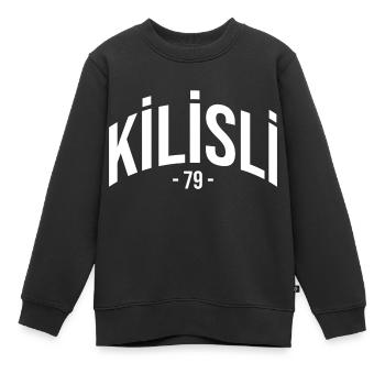 Kilis 79 Turquie Turquie Turquie Cadeau Vacances Kilisli - Sweat Premium enfant bio - noir - Devant - AI Model Kid Female (0cm)