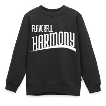 shared unity culinary exploration - Kids Premium Organic Sweatshirt - black - Front - AI Model Kid Female (0cm)