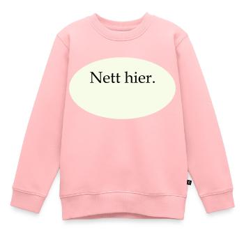 Nice Here Blank Template - Kids Premium Organic Sweatshirt - rose - Front - AI Model Kid Female (0cm)