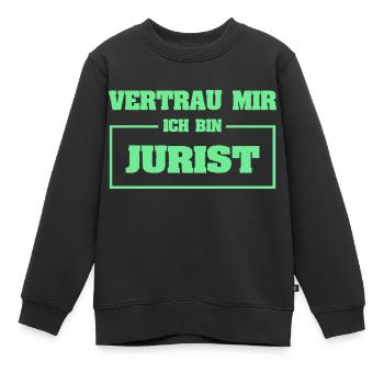 Geschenk für Jurist - Kinder Premium Organic Sweatshirt - Schwarz - Vorne - AI Model Kid Female (0cm)