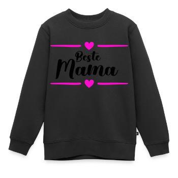Meilleure maman - Sweat Premium enfant bio - noir - Devant - AI Model Kid Female (0cm)