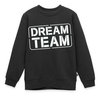 Équipe de rêve - Sweat Premium enfant bio - noir - Devant - AI Model Kid Female (0cm)