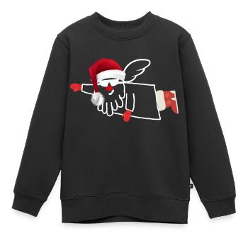 Rocher Claus - Sweat Premium enfant bio - noir - Devant - AI Model Kid Female (0cm)