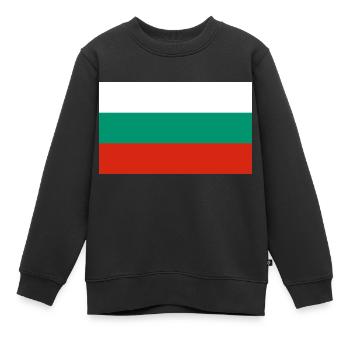 Bulgarie - Sweat Premium enfant bio - noir - Devant - AI Model Kid Female (0cm)