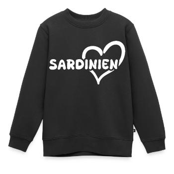 Sardinien - Kinder Premium Organic Sweatshirt - Schwarz - Vorne - AI Model Kid Female (0cm)