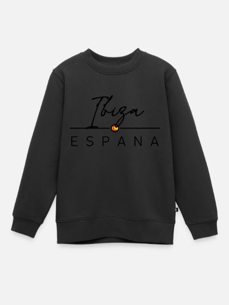 Espagne - Ibiza - Espagne - España - Sweat Premium enfant bio - noir