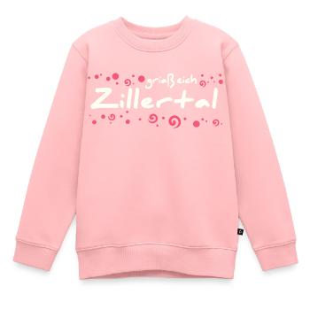 Village de Zillertal - Sweat Premium enfant bio - rose - Devant - AI Model Kid Female (0cm)
