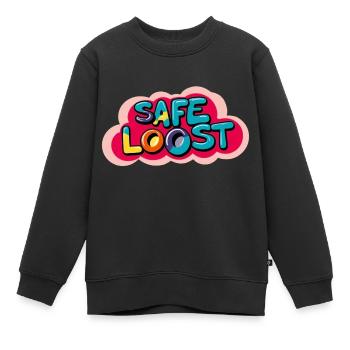 Sicheres Beuten - Kinder Premium Organic Sweatshirt - Schwarz - Vorne - AI Model Kid Female (0cm)