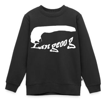 Langeoog Tattoo - Kinder Premium Organic Sweatshirt - Schwarz - Vorne - AI Model Kid Female (0cm)