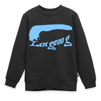 Langeoog Tattoo - Kinder Premium Organic Sweatshirt - Schwarz - Vorne - AI Model Kid Female (0cm)