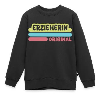 Erzieherin - Kinder Premium Organic Sweatshirt - Schwarz - Vorne - AI Model Kid Female (0cm)
