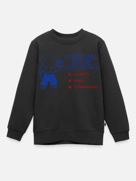 Mode Survie Autodéfense - Sweat Premium enfant bio - noir