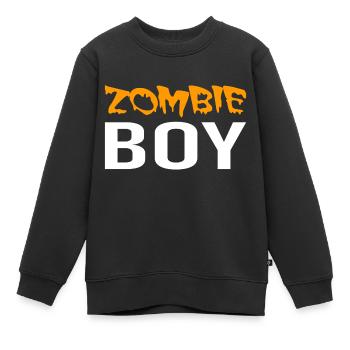Zombie Boy - Halloween - Witch - Pumpkin - Horror - Kids Premium Organic Sweatshirt - black - Front - AI Model Kid Female (0cm)