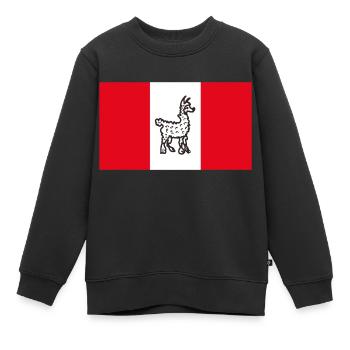 Peru funny - Kinder Premium Organic Sweatshirt - Schwarz - Vorne - AI Model Kid Female (0cm)