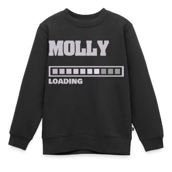 Geschenk für Molly - Kinder Premium Organic Sweatshirt - Schwarz - Vorne - AI Model Kid Female (0cm)